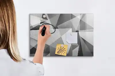 Schreib-Magnettafel mit 3D-Abstraktion