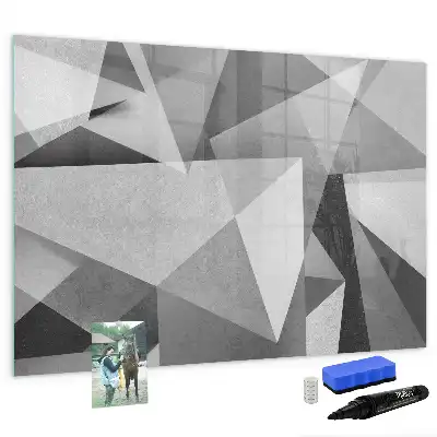 Schreib-Magnettafel mit 3D-Abstraktion