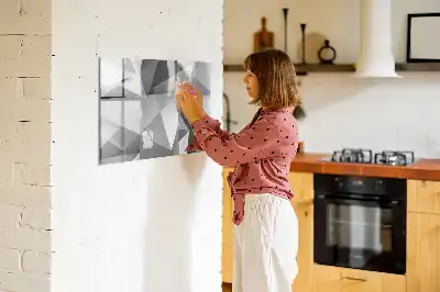Schreib-Magnettafel mit 3D-Abstraktion
