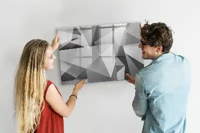 Schreib-Magnettafel mit 3D-Abstraktion