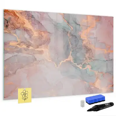 Beschreibbare Magnettafel in Dekormarmor-Optik