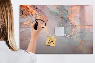 Beschreibbare Magnettafel in Dekormarmor-Optik