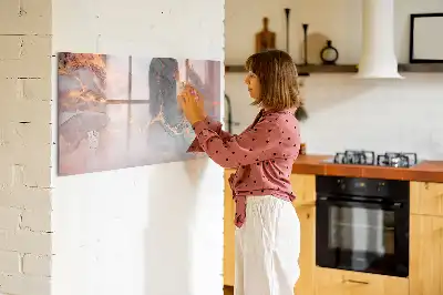 Beschreibbare Magnettafel in Dekormarmor-Optik