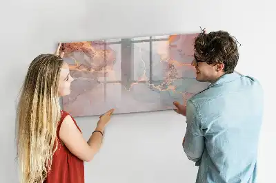Beschreibbare Magnettafel in Dekormarmor-Optik