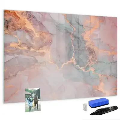Beschreibbare Magnettafel in Dekormarmor-Optik