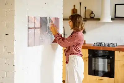 Beschreibbare Magnettafel in Dekormarmor-Optik