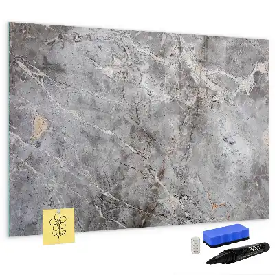 Beschreibbare Magnettafel mit Marmormuster