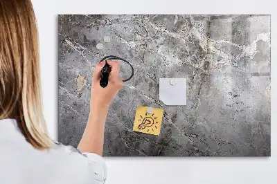 Beschreibbare Magnettafel mit Marmormuster