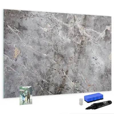 Beschreibbare Magnettafel mit Marmormuster
