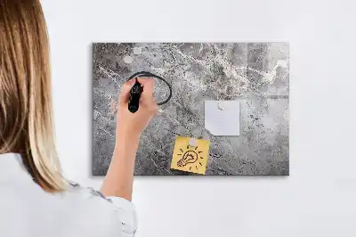 Beschreibbare Magnettafel mit Marmormuster