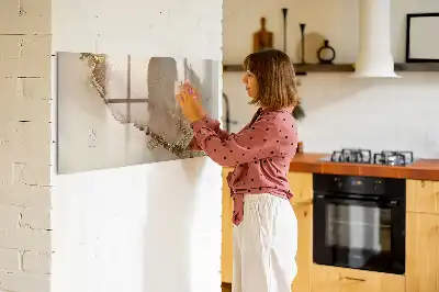 Schreib-Magnettafel im Design goldener Marmor