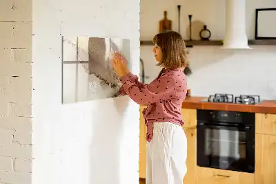 Schreib-Magnettafel im Design goldener Marmor