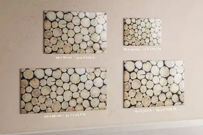 Schreib-Magnettafel in Form von geschnittenen Baumstämmen