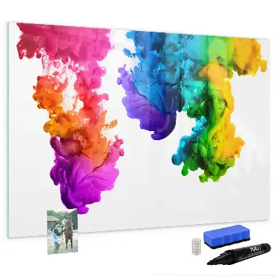 Schreib-Magnettafel im Design Farbenregenbogen