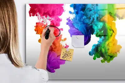Schreib-Magnettafel im Design Farbenregenbogen