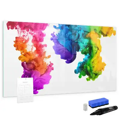 Schreib-Magnettafel im Design Farbenregenbogen