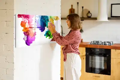 Schreib-Magnettafel im Design Farbenregenbogen