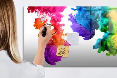 Schreib-Magnettafel im Design Farbenregenbogen