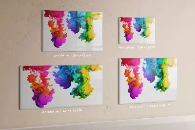 Schreib-Magnettafel im Design Farbenregenbogen