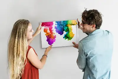 Schreib-Magnettafel im Design Farbenregenbogen