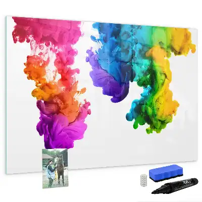 Schreib-Magnettafel im Design Farbenregenbogen