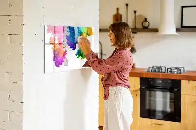 Schreib-Magnettafel im Design Farbenregenbogen