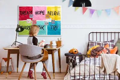 Beschreibbare Magnettafel als Inspirationsboard