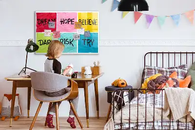 Beschreibbare Magnettafel als Inspirationsboard