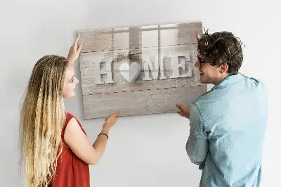 Schreib-Magnettafel Text Zuhause