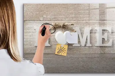 Schreib-Magnettafel Text Zuhause