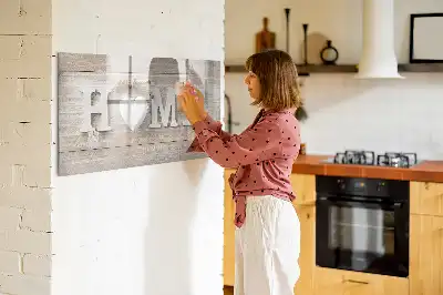 Schreib-Magnettafel Text Zuhause