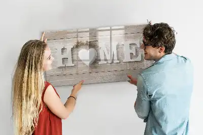 Schreib-Magnettafel Text Zuhause