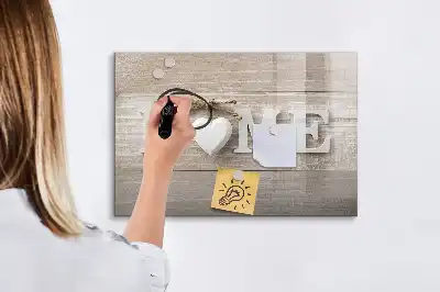 Schreib-Magnettafel Text Zuhause