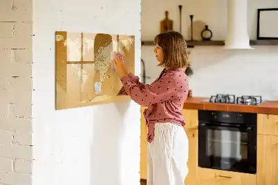 Schreibbare Weltkarte als Magnettafel beschreibbares Modell in Form einer Weltkarte