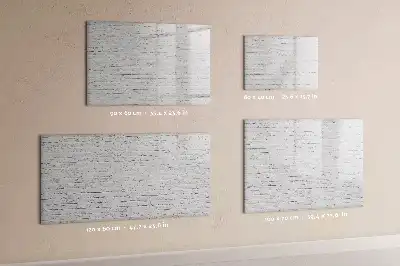 Beschreibbare Magnettafel im Ziegelwand-Design