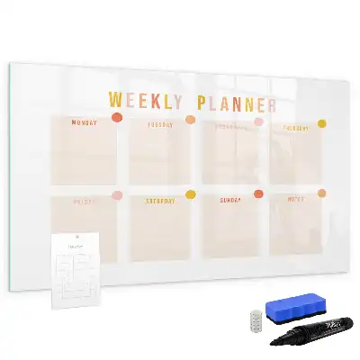 Schreib-Magnettafel Wochenplaner