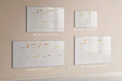Schreib-Magnettafel Wochenplaner