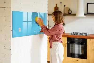 Beschreibbare Magnettafel mit Glühbirnen-Zeichnung