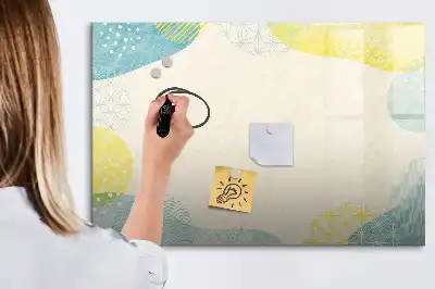 Schreib-Magnettafel mit Musterrahmen