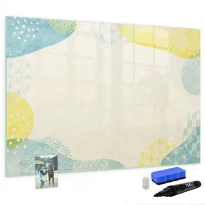 Schreib-Magnettafel mit Musterrahmen
