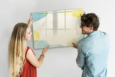 Schreib-Magnettafel mit Musterrahmen