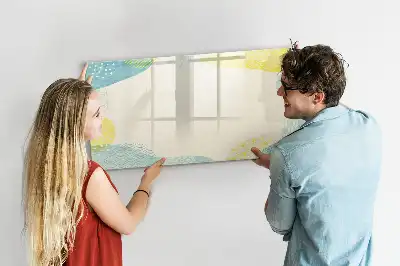 Schreib-Magnettafel mit Musterrahmen
