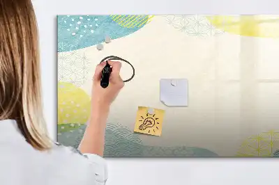 Schreib-Magnettafel mit Musterrahmen