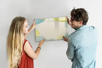Schreib-Magnettafel mit Musterrahmen