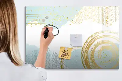 Schreib-Magnettafel mit dekorativem Muster