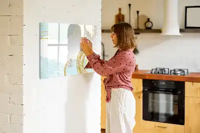 Schreib-Magnettafel mit dekorativem Muster