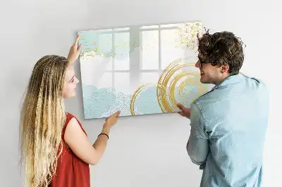 Schreib-Magnettafel mit dekorativem Muster