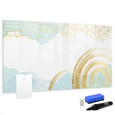 Schreib-Magnettafel mit dekorativem Muster
