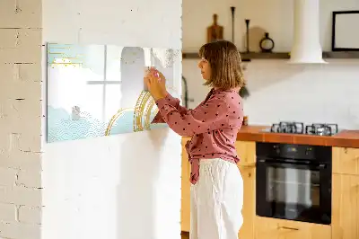 Schreib-Magnettafel mit dekorativem Muster
