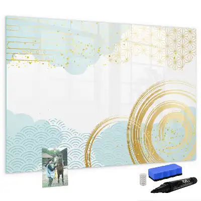 Schreib-Magnettafel mit dekorativem Muster